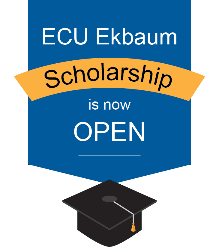 ECU Ekbaum Scholarship is now open and accepting applications.